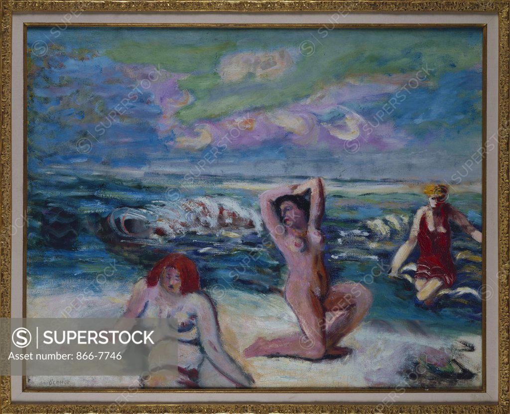 Stock Photo: 866-7746 The Bathers. Roderic O'Conor (1860-1940). Oil on canvas, 25 1/2 x 31 3/4in.