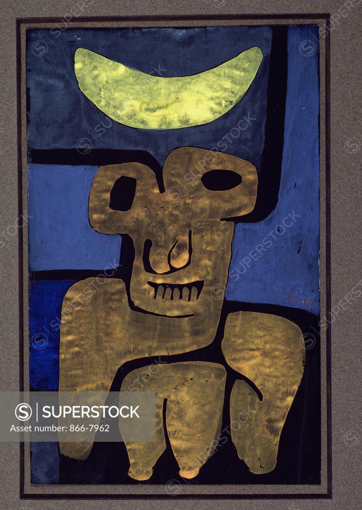 Stock Photo: 866-7962 Moon Of The Barbarians; Luna Der Barbaren. Paul Klee (1879-1940). Gouache On Paper, 1939.