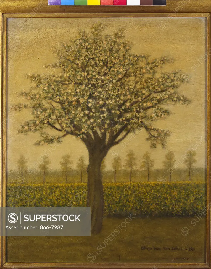 The Appletree; Le Pommier. Albijn van den Abeele (1835-1918). Dated 1918, oil on panel, 45 x 37cm.