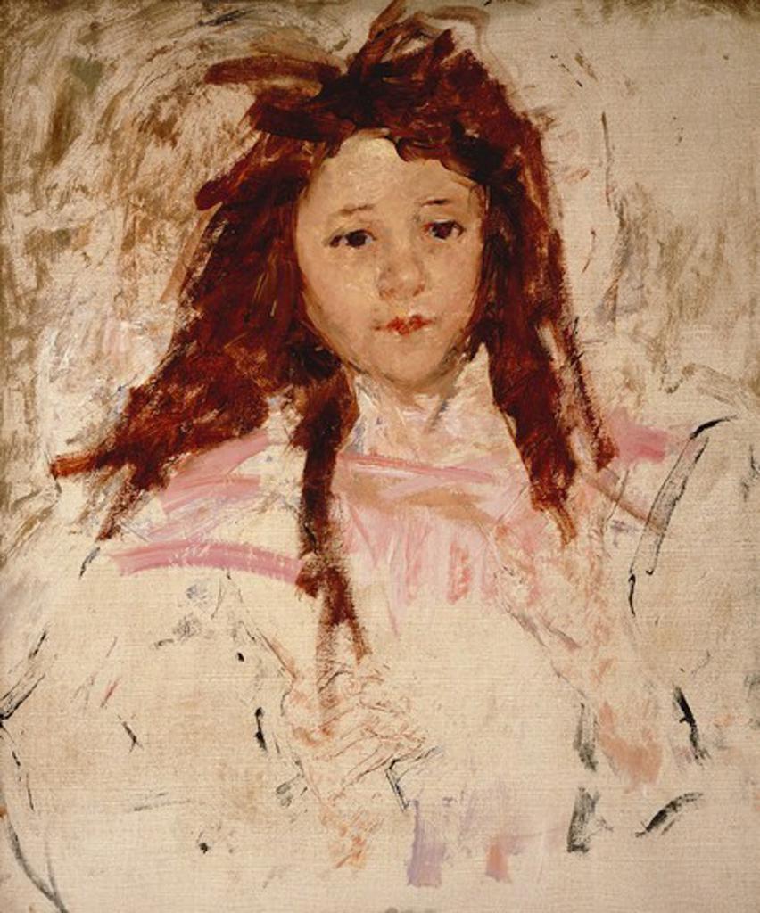 Agnes. Mary Cassatt (1844-1926). Oil on canvas. Painted in 1910. 54.5 x 47cm. This painting is of the daughter of a neighbour of the artist in Mesnil-Theribus.