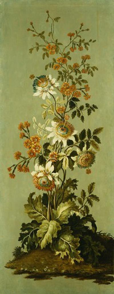 Decorative Panels with Flowers (2 of 3). School of Pillement. Oil on canvas. 104.8 x 61cm.
