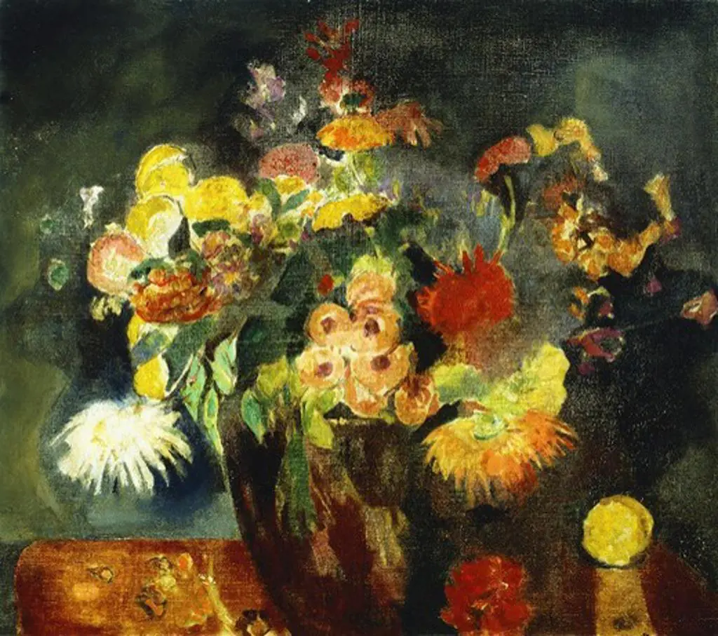 Vase of Flowers. Arthur Beecher Carles (1882-1952). Oil on canvas. 61 x 68.6cm