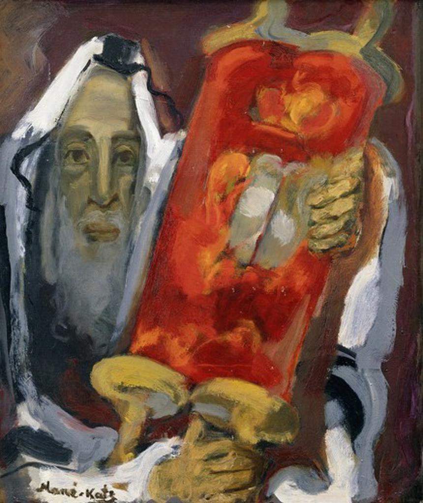 The Rabbi. Mane-Katz (1894-1962). Oil on canvas laid on board. 20 x 19in