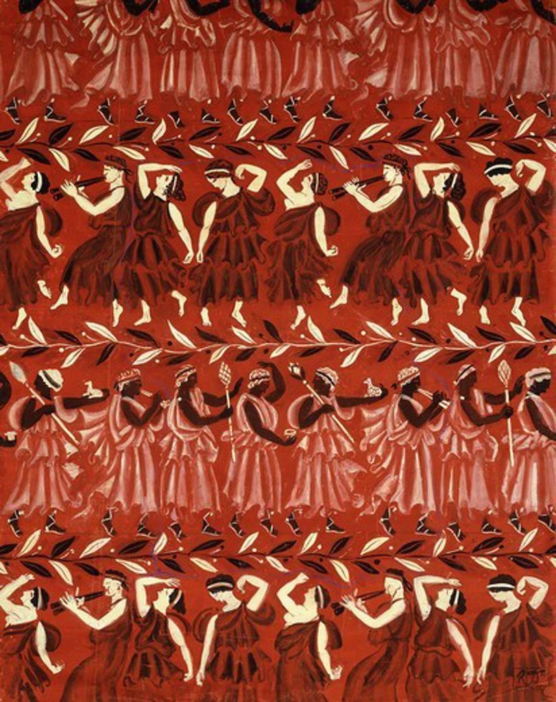 Greek Procession; La Procession Grecque. Raoul Dufy (1877-1953). Gouache on paper. 100 x 78cm.