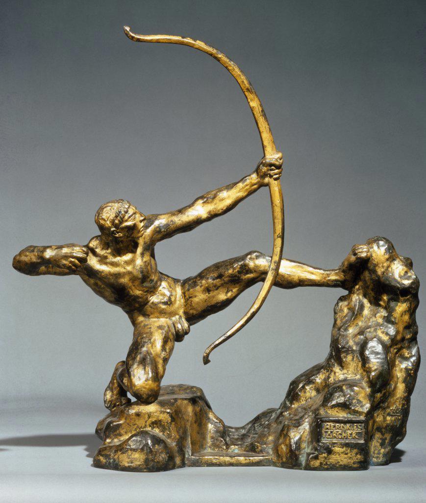 Archer Herakles, by Emile Antoine Bourdelle, (1861-1929), England, London, Christie's Images