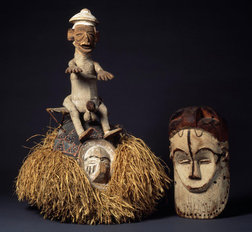 Yaka Mask and Fang Mask, England, London, Christie's Images, Primitive Art