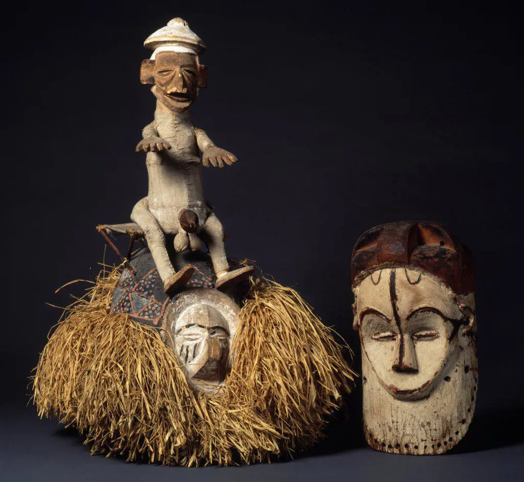 Yaka Mask and Fang Mask, England, London, Christie's Images, Primitive Art