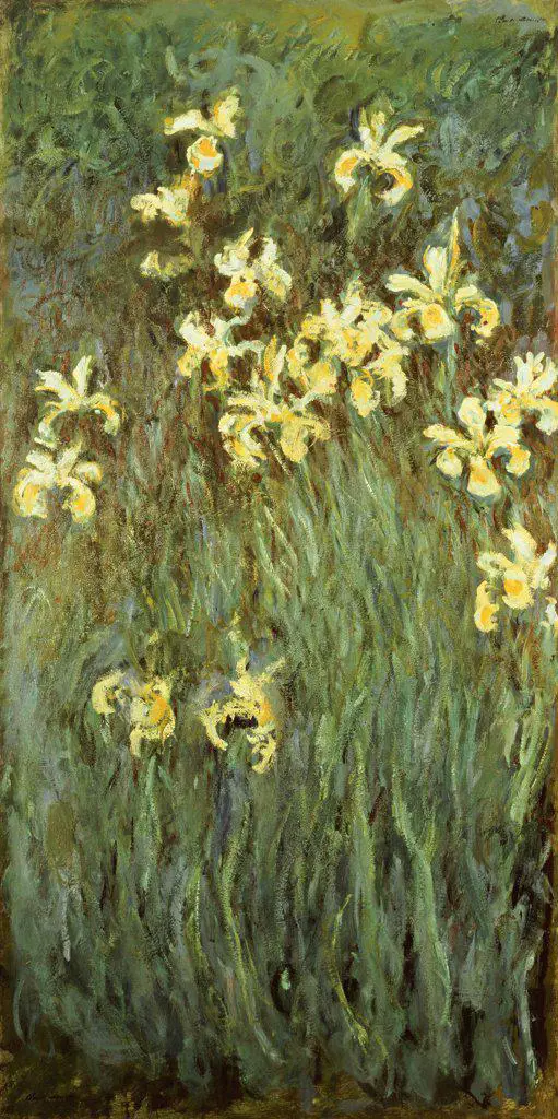 Yellow Irises. Les Iris Jaunes.  Claude Monet (1840-1926). Oil On Canvas.