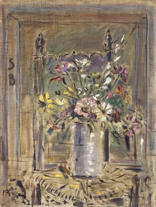 Flowers; Fiori. Filippo de Pisis (1896-1956). Oil on canvas. Painted in 1947. 65 x 49.5cm