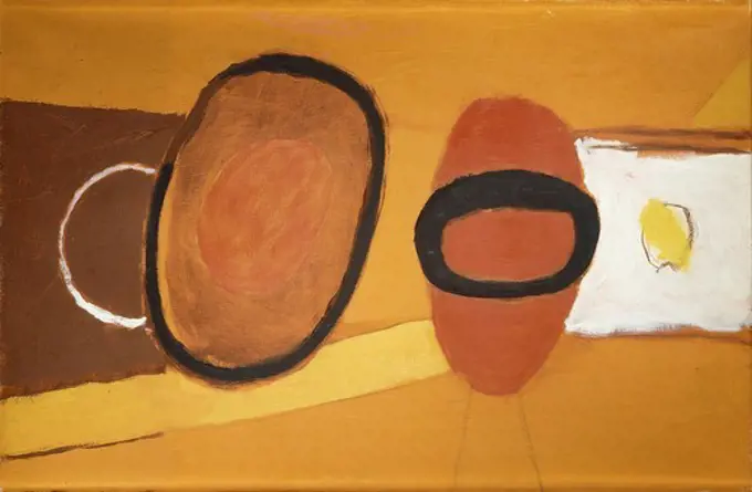 Untitled 1970.  Roger Hilton (1911-1973). Oil on canvas. Signed and dated 1970. 20 x 24in