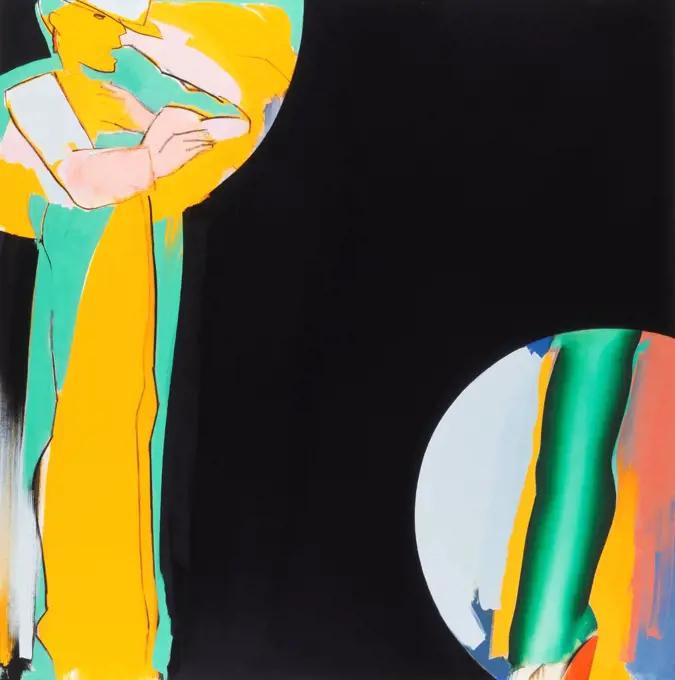 Untitled 1981. Allen Jones (b. 1937). Oil on canvas. 152.4 x 152.4cm.