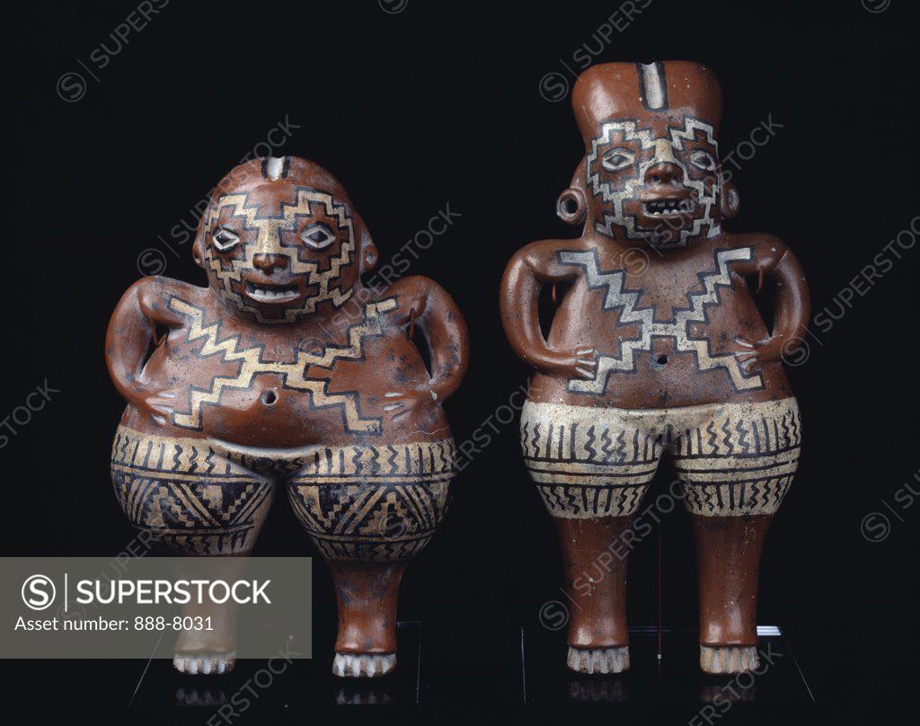 Stock Photo: 888-8031 Fertility Figures Chupicuaro, Western Mexico c.800 B.C.-200 A.D. Pre-Columbian Ceramic Collection of The Museum of Contemporary Art, Jacksonville, Florida 