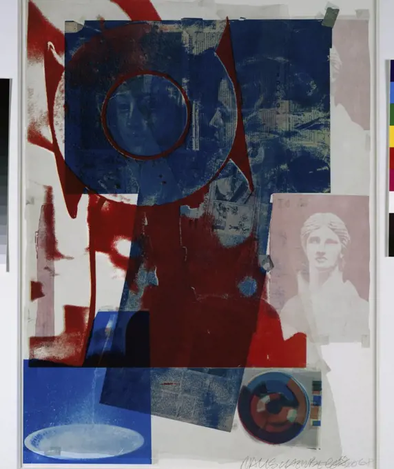 Untitled by Robert Rauschenberg, lithograph, 1968, b. 1925, USA, Florida, Jacksonville, Collection of The Museum of Contemporary Art.