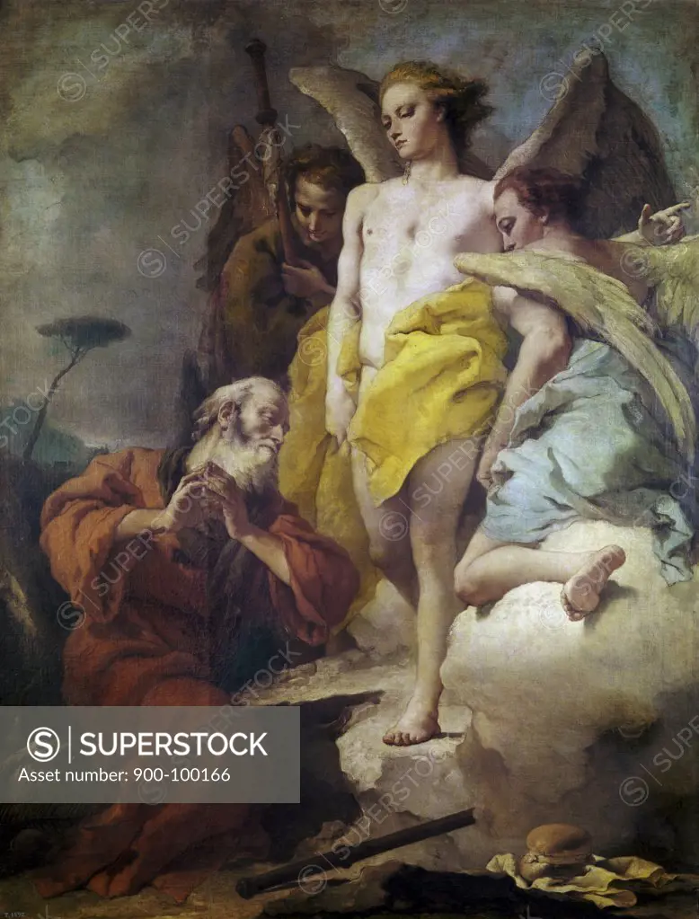 Abraham and the Three Angels  Giovanni Battista Tiepolo (1696-1770 Italian)
