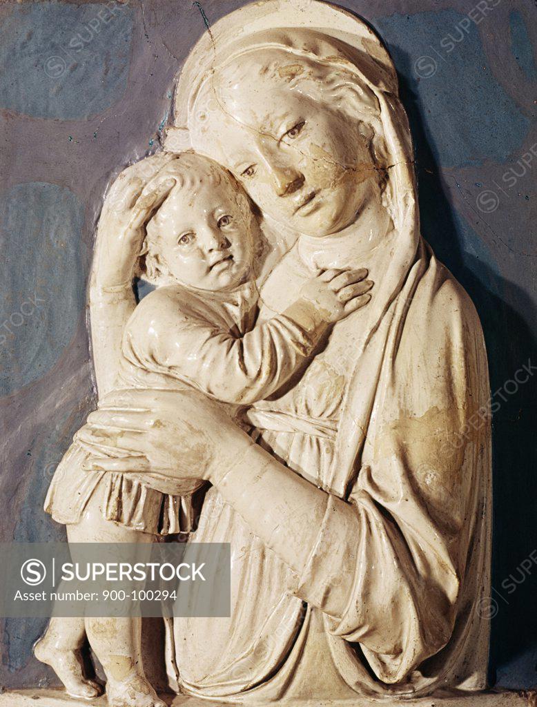Stock Photo: 900-100294 Madonna & Child, Della Robbia, Andrea (1435-1525/Italian)