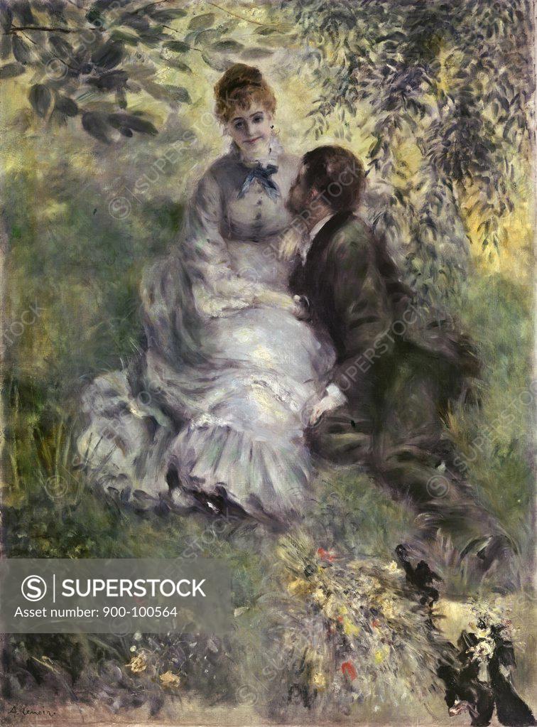 Stock Photo: 900-100564 The Lovers  1875 Pierre-Auguste Renoir (1841-1919 /French)  Oil on canvas  National Gallery, Prague 
