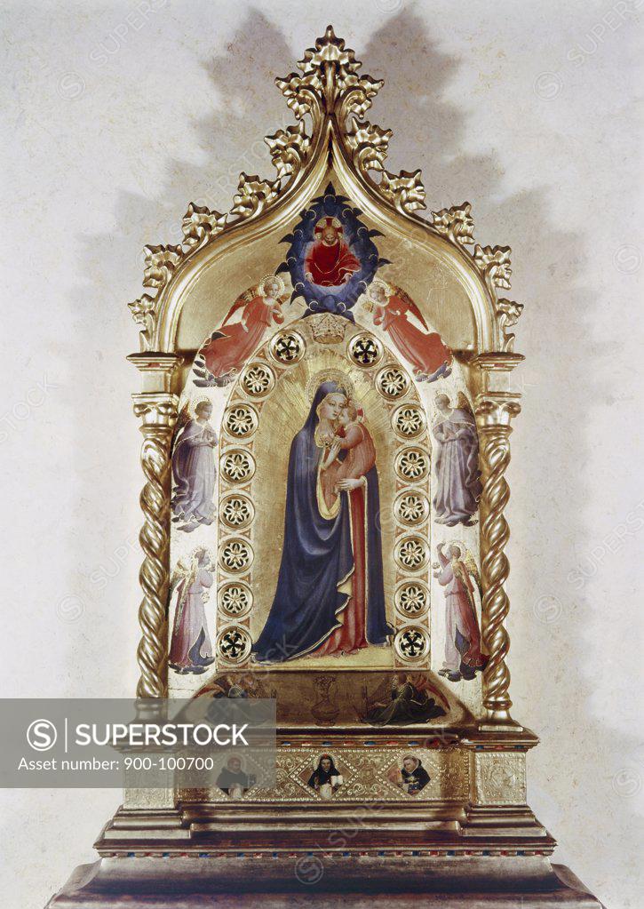 Stock Photo: 900-100700 Madonna Of The Stars Fra Angelico (ca.1395-1455 Italian) Gilded Wood