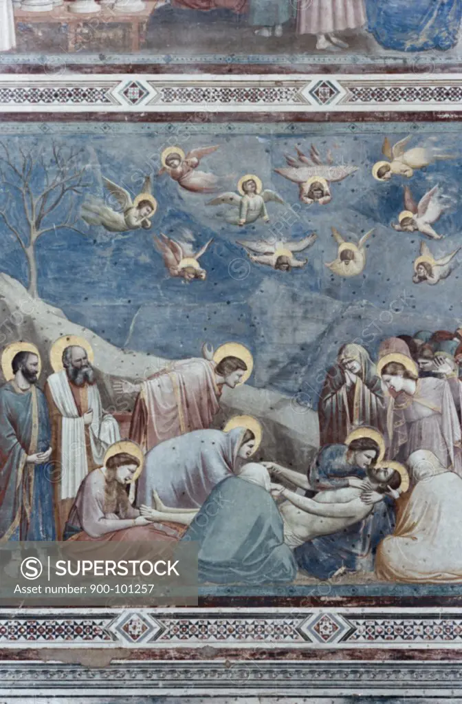 Deposition of Christ,  The, 1304-1305, Giotto, (ca.1266-1337/Italian), Fresco, Capella Scrovegni,  Padua,  Italy