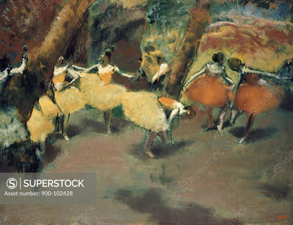 Stock Photo: 900-102428 Before the Performance  Edgar Degas (1834-1917/French)  National Gallery of Scotland, Edinburgh 