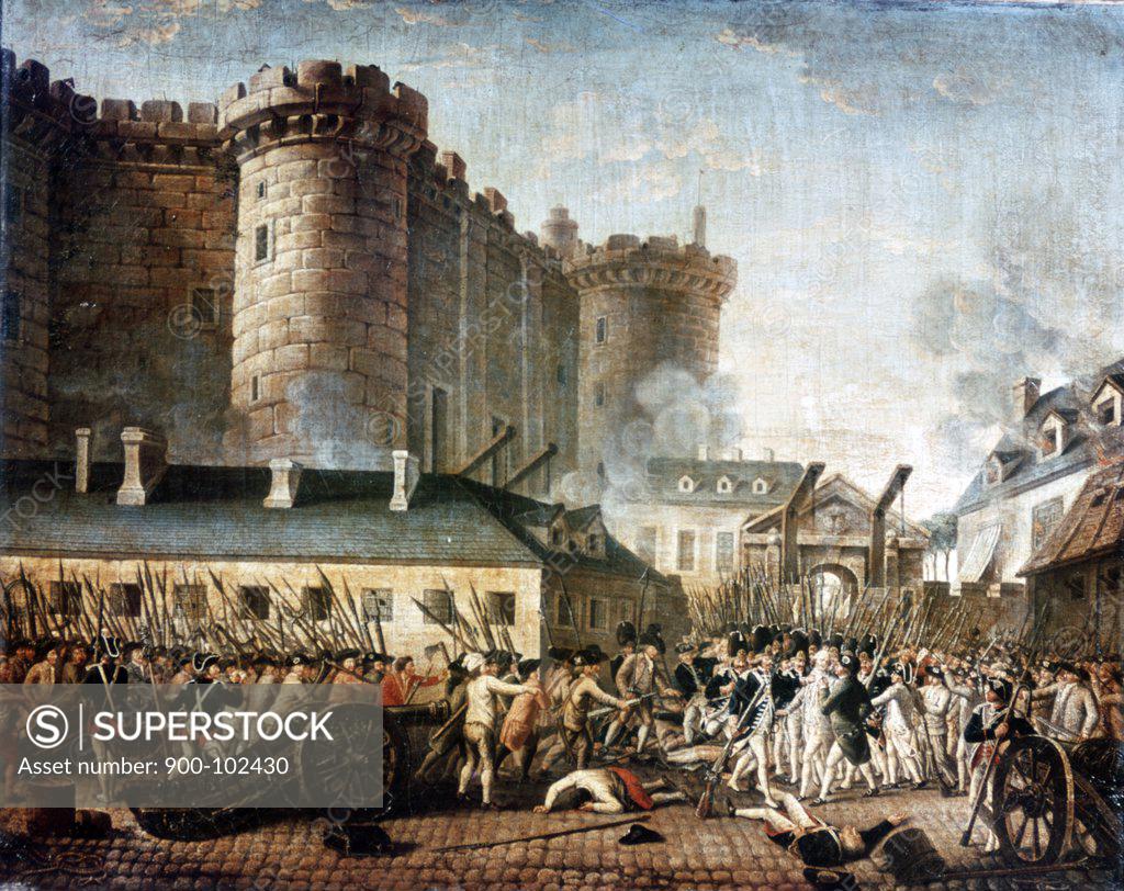 Stock Photo: 900-102430 Storming of the Bastille, DuPont, by Francois Leonard 1756-1821