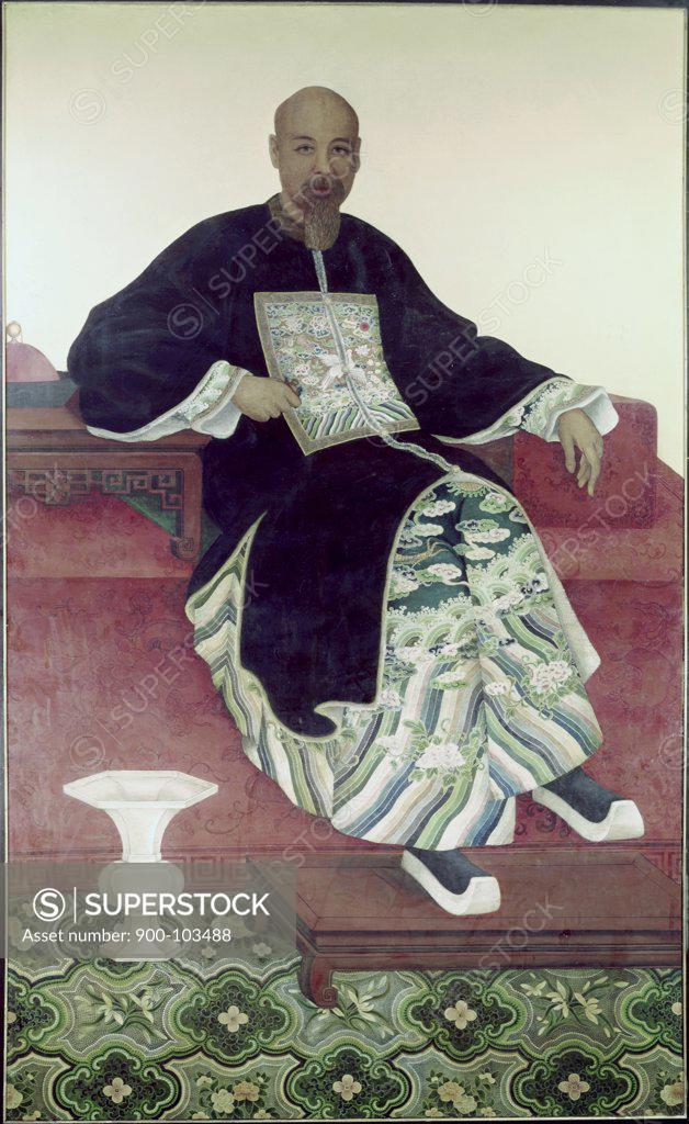 Stock Photo: 900-103488 Portrait of a Chinese Gentleman  George Chinnery (1774-1852 British) 