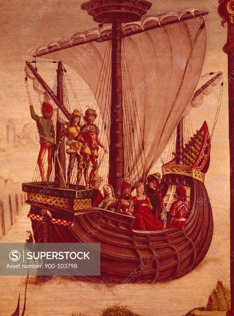 Stock Photo: 900-103798 Ship of the Argonauts,  by Ercole de' Roberti,  1450-1496