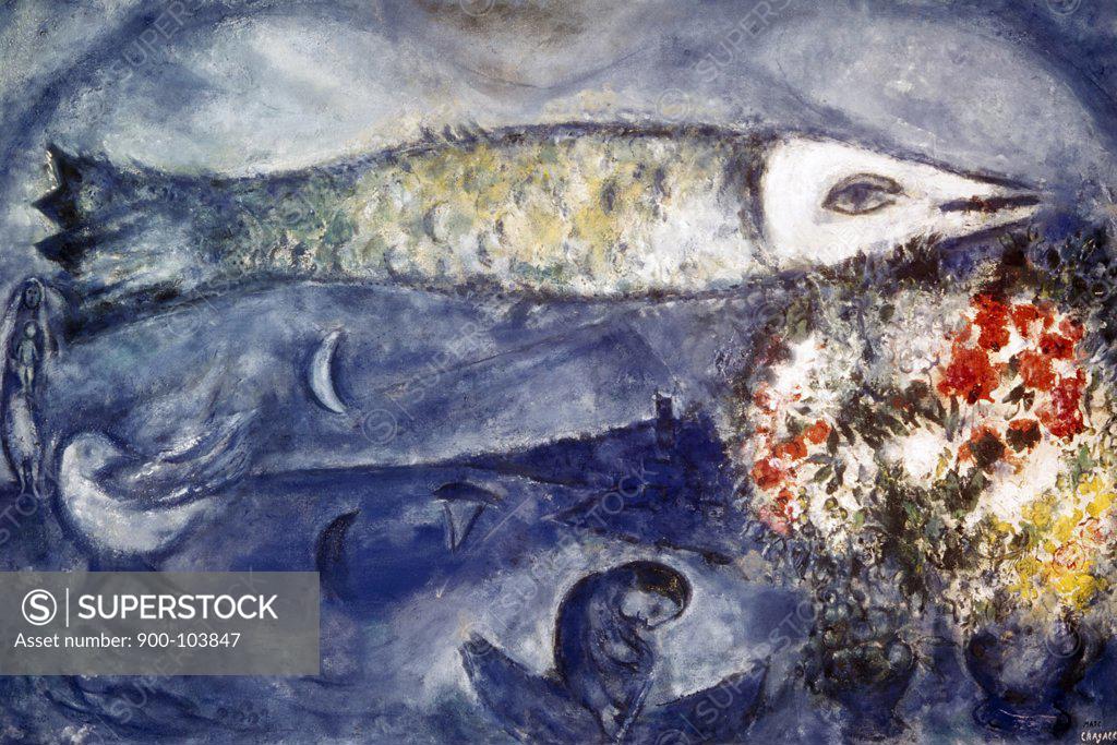 Stock Photo: 900-103847 Flying Fish by Marc Chagall, 1956, 1887-1985