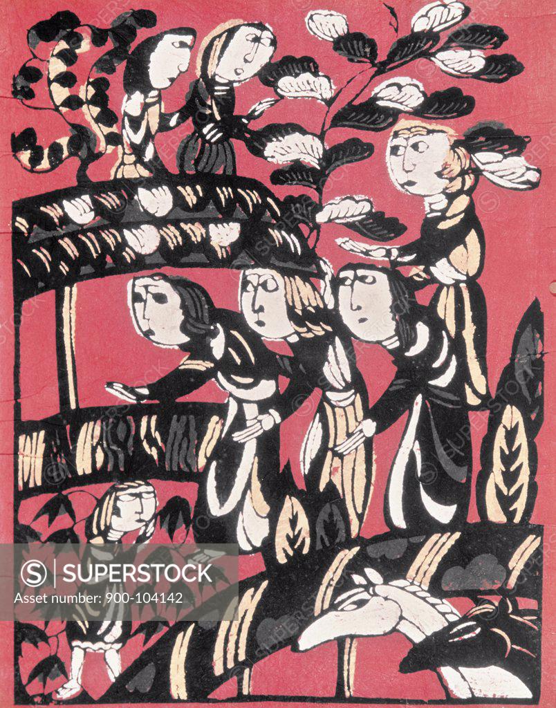 Stock Photo: 900-104142 Arrival of the Shepherds at the Manger  Watanbe (Japanese) 