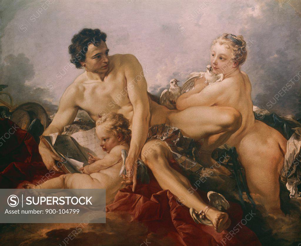 Stock Photo: 900-104799 Venus, Mercury and Amor Francois Boucher (1703-1770/French) 