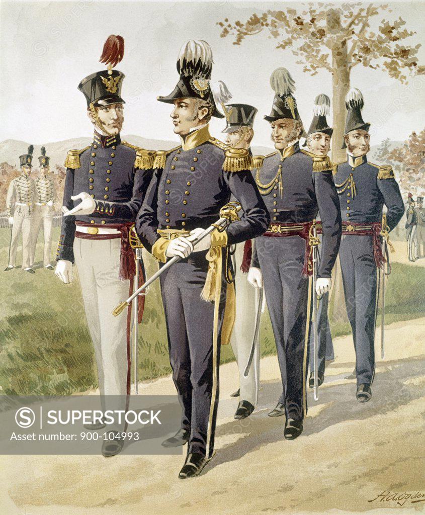 Stock Photo: 900-104993 Major General. Staff-And Line Officers (1832-35), Ogden,  Henry Alexander (1856-1936/American)