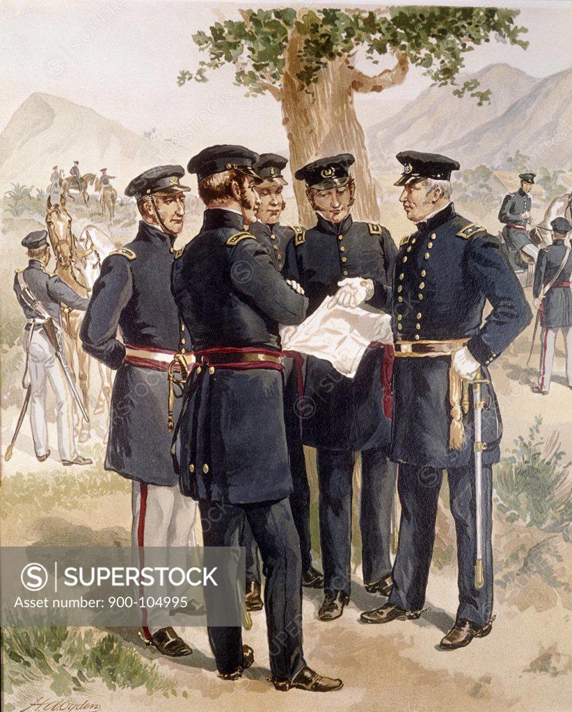 Stock Photo: 900-104995 Major General. Staff-and Line Officers.  , Ogden,  Henry Alexander (1856-1936/American)
