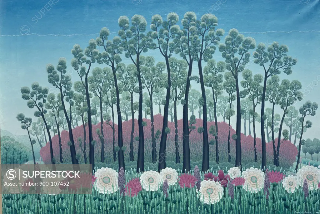Flowers and Trees of World by Ivan Rabuzin,  painting