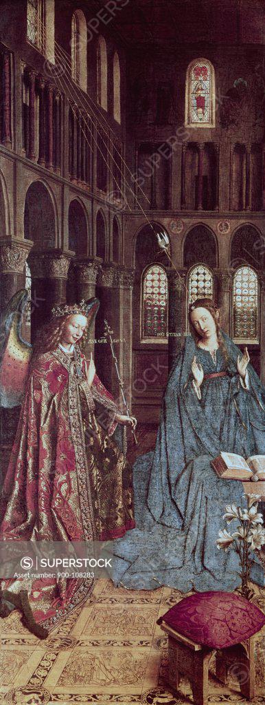 Stock Photo: 900-108283 Annunciation, The  Eyck, Jan van(ca.1390-1441 Netherlandish) National Gallery of Art, Washington, D.C., USA 