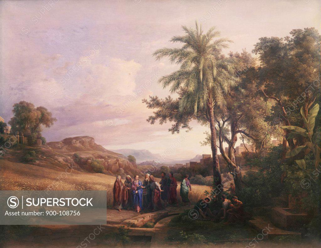 Stock Photo: 900-108756 Christ and the Pharisees  Edward Armitage (1817-1896 British) 