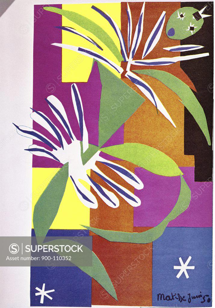 Stock Photo: 900-110352 Creole Dance by Henri Matisse, Cut paper, 1950, 1869-1954