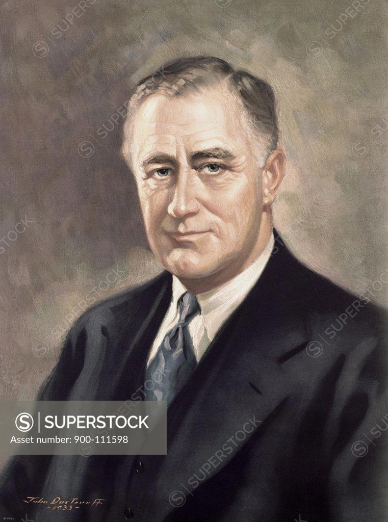 Stock Photo: 900-111598 President Franklin Roosevelt by John Doctoroff, 1933