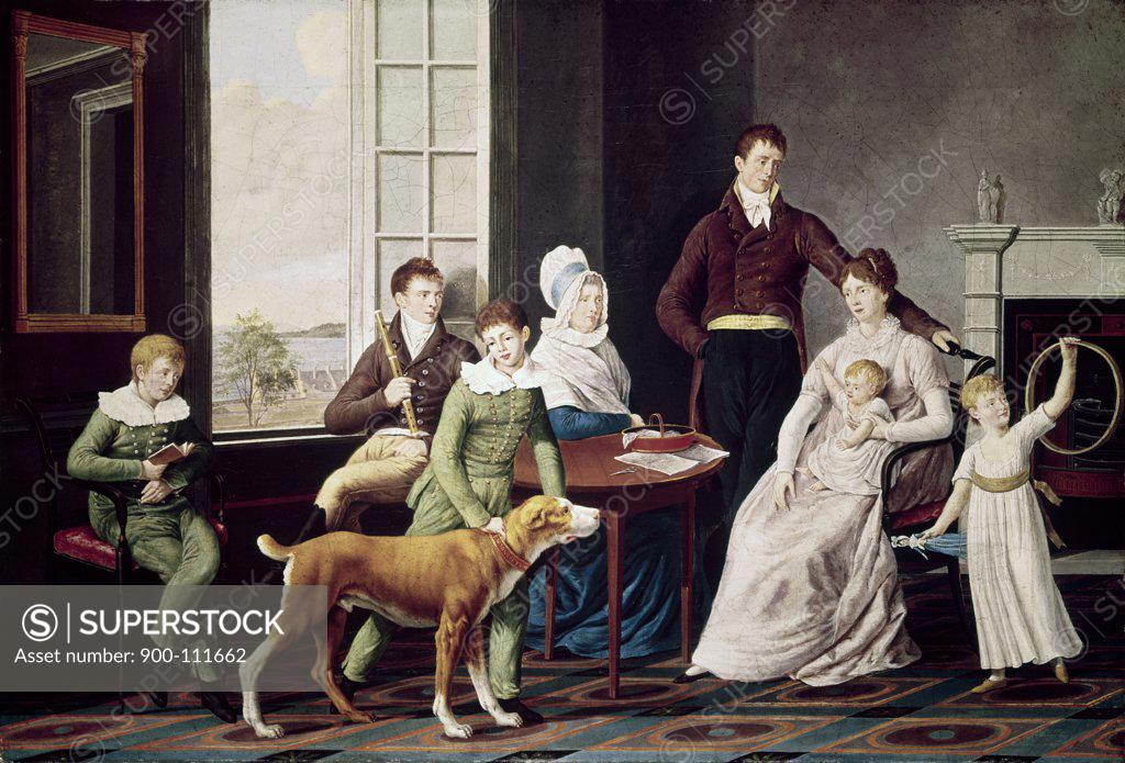Stock Photo: 900-111662 The Woolsey Family William Von Moll Berczy (1748-1813 Canadian) 