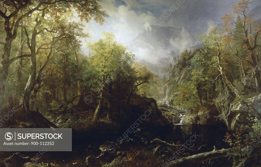 Stock Photo: 900-112352 The Emerald Pool Albert Bierstadt (1830-1902 American)