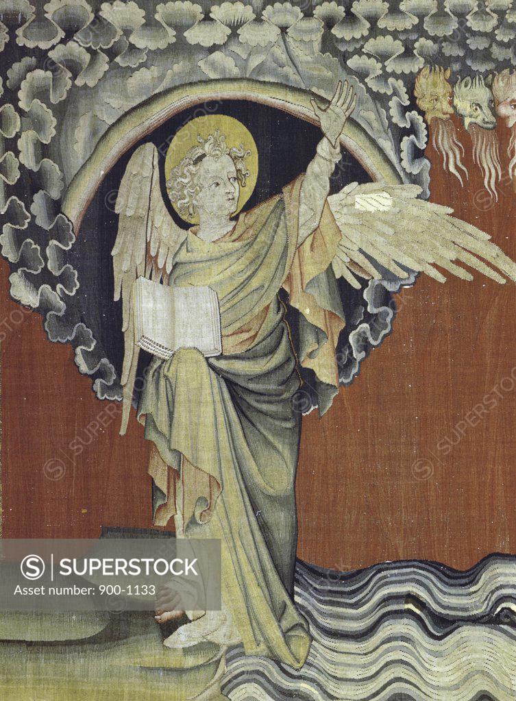 Stock Photo: 900-1133 Apocalypse - Angel (Detail) Tapestry/Textiles