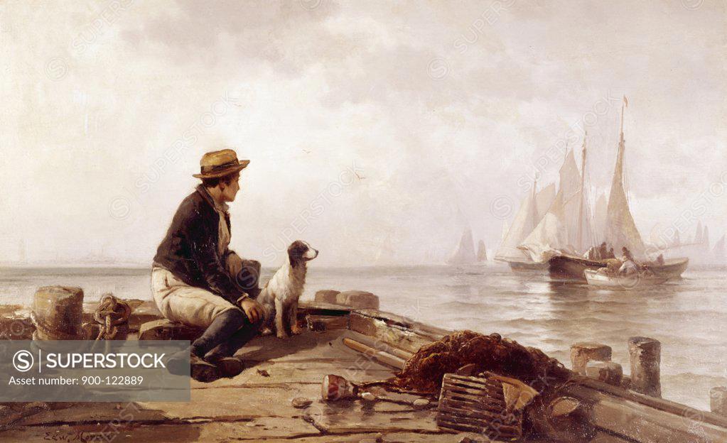 Stock Photo: 900-122889 The Distant Horizon by Edward Moran, (1829-1901)