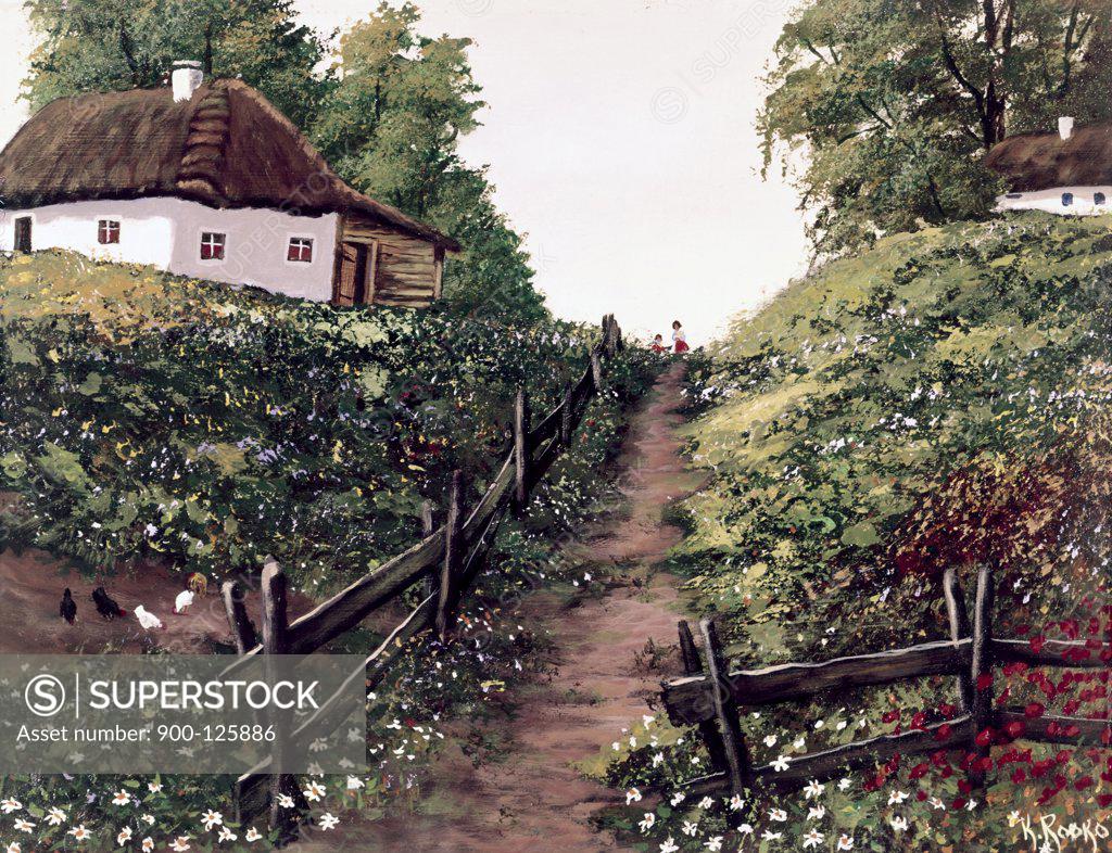 Stock Photo: 900-125886 The Path Home Konstantin Rodko (1908-1995 Russian)