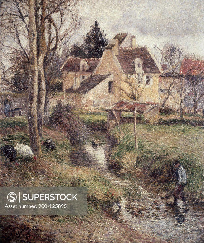 Stock Photo: 900-125895 Stream at Osny Camille Pissarro (1830-1903/French) 