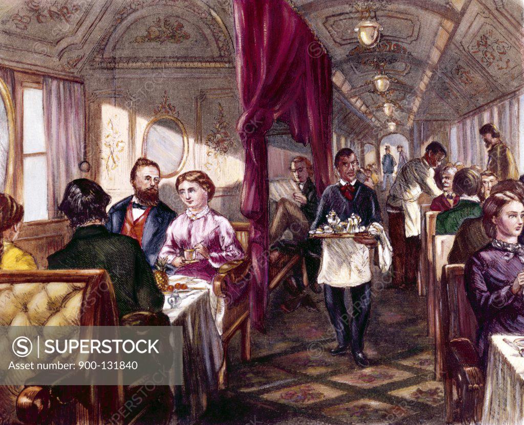 Stock Photo: 900-131840 The First Subway  Artist Unknown Lithograph 
