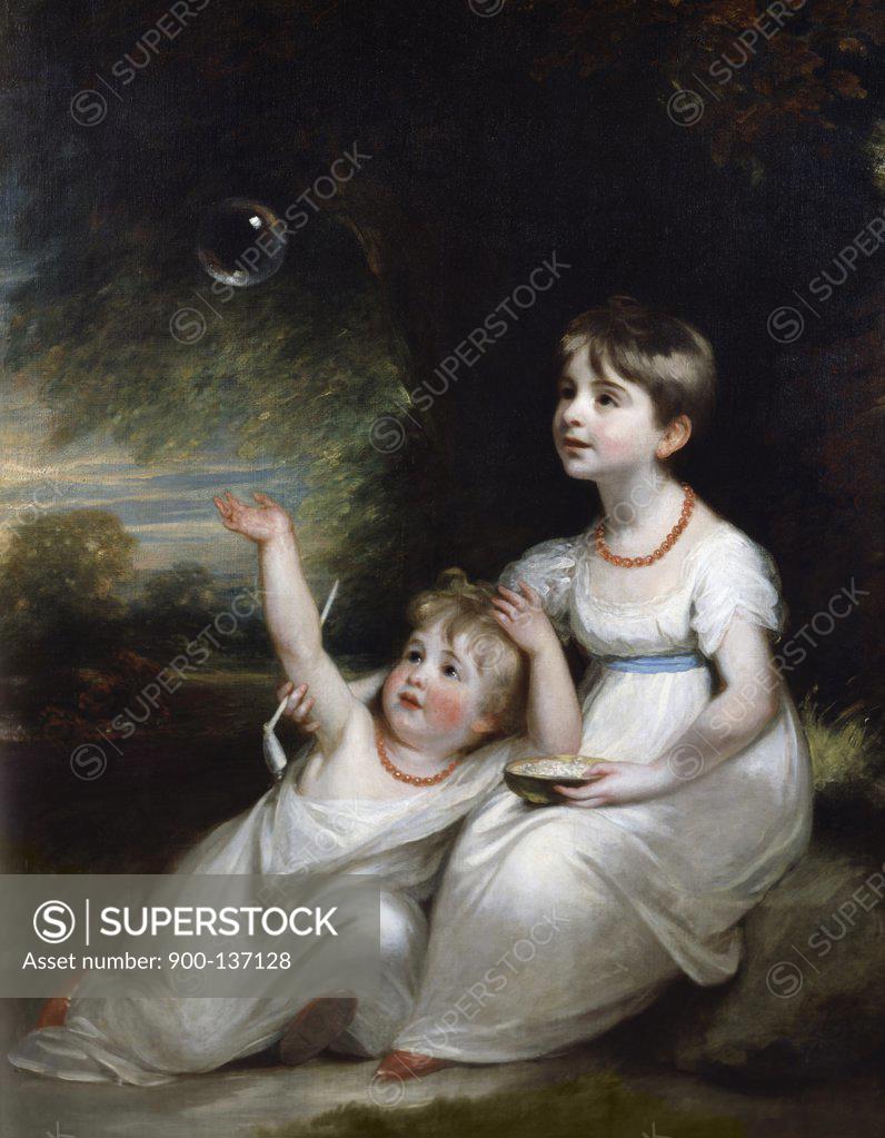 Stock Photo: 900-137128 Giorgiana and Anna Waller William Beechey (1753-1839 British)