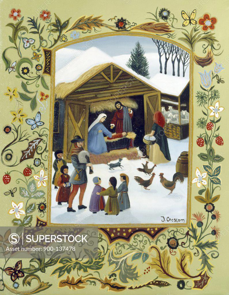 Stock Photo: 900-137478 The Nativity by J. Crescom