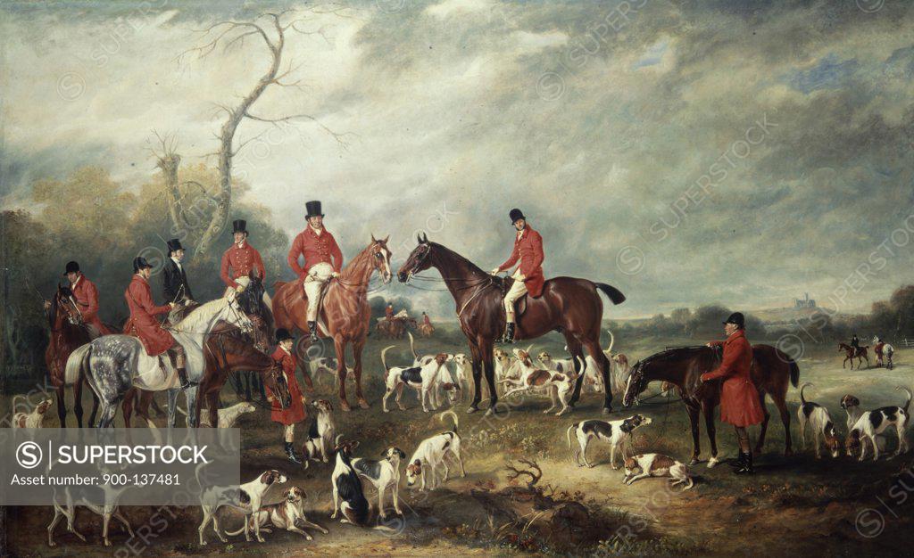 Stock Photo: 900-137481 The Birton Hunt John E. Ferneley (1781-1860/British) 