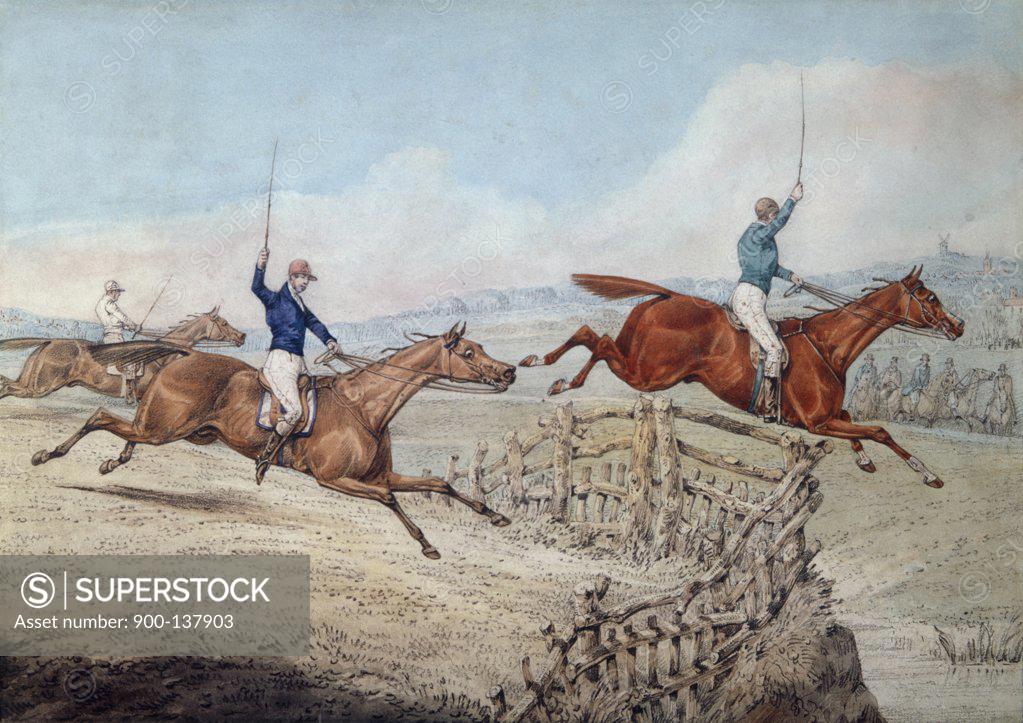 Stock Photo: 900-137903 Hunting Scene Samuel Henry Alken (1810-1892 British) 