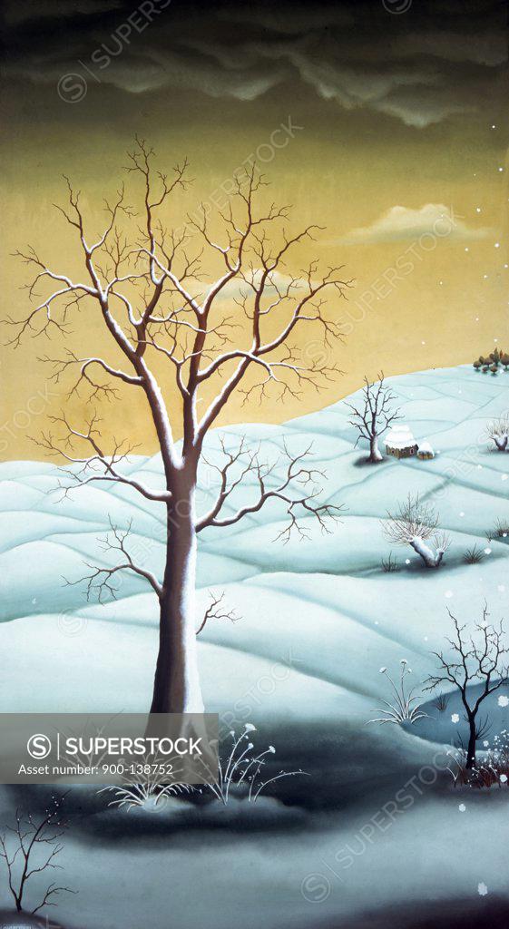 Stock Photo: 900-138752 First Snow by Ivan Generalic, 1914-1992