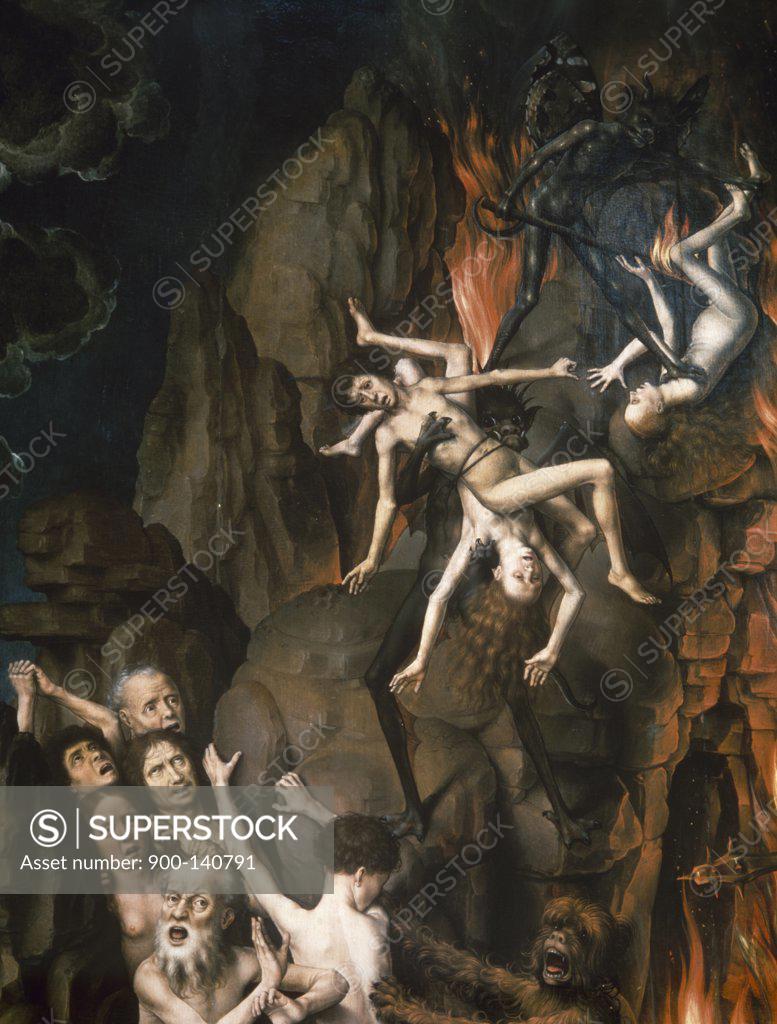Stock Photo: 900-140791 Poland, Pomorskie Province, Gdansk, altar from St. Mary's Church, The Last Judgment by Hans Memling, oil on wood, 1471/1473, (1433-1494)