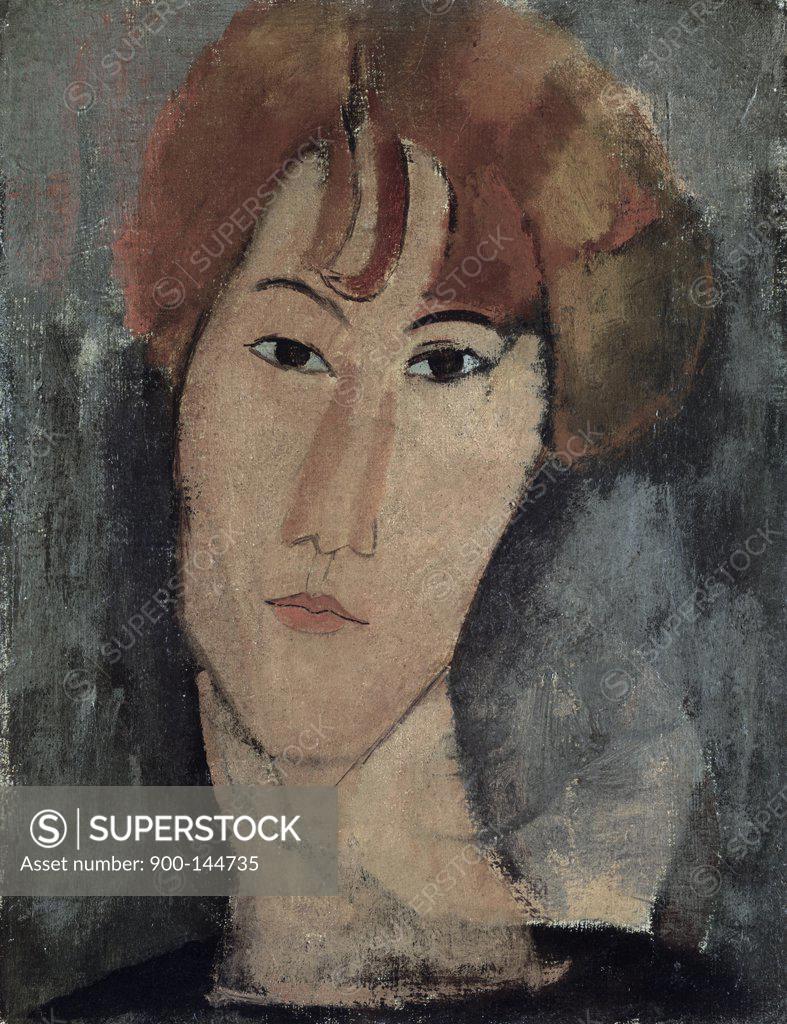 Stock Photo: 900-144735 Portrait of Pardy Amedeo Modigliani (1884-1920 Italian) 